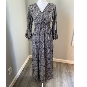 Black and white maxi dress